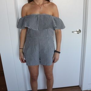Black and White Romper